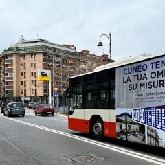 Pubblicità dinamica autobus Cuneo