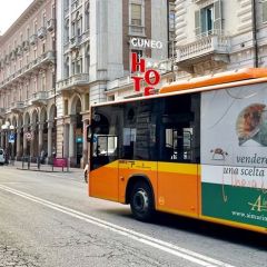 Pubblicità dinamica autobus Cuneo