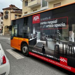 Pubblicità dinamica autobus Mondovì