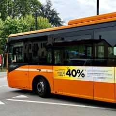 Pubblicità dinamica autobus Bra