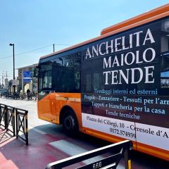 Pubblicità dinamica autobus Bra