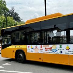 Pubblicità dinamica autobus Bra