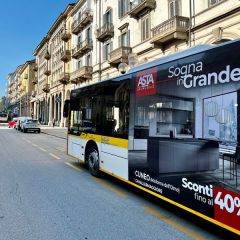 Pubblicità dinamica autobus Cuneo