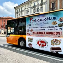 Pubblicità dinamica autobus Mondovì
