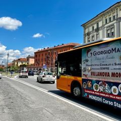 Pubblicità dinamica autobus Mondovì