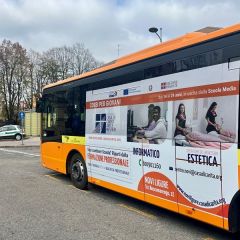 Pubblicità dinamica autobus Novi Ligure