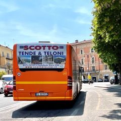 Pubblicità dinamica autobus Mondovì