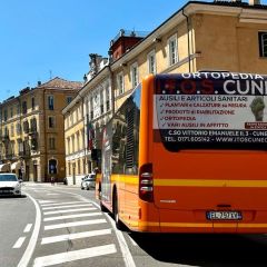 Pubblicità dinamica autobus Mondovì