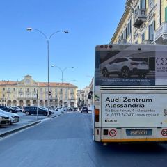 Pubblicità dinamica autobus Provincia di Alessandria
