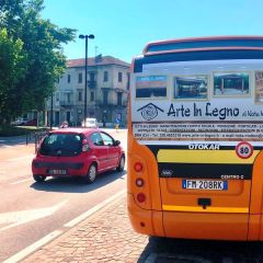 Pubblicità dinamica autobus Bra