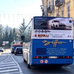 Pubblicità dinamica autobus Provincia di Cuneo