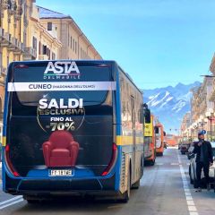 Pubblicità dinamica autobus Provincia di Cuneo