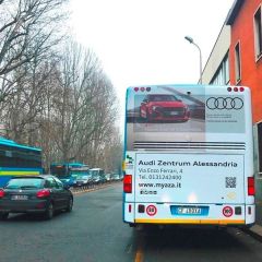 Pubblicità dinamica autobus Provincia di Alessandria