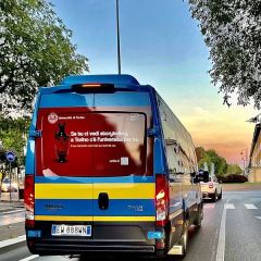 Pubblicità dinamica autobus Provincia di Cuneo