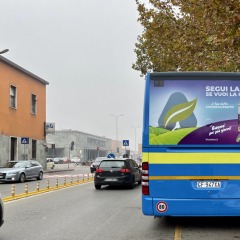 Pubblicità dinamica autobus Provincia di Alessandria