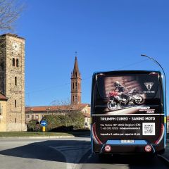 Pubblicità dinamica autobus Provincia di Cuneo