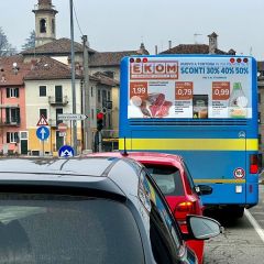 Pubblicità dinamica autobus Tortona