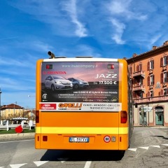 Pubblicità dinamica autobus Mondovì