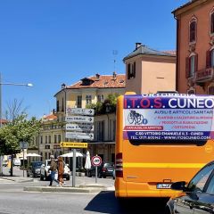 Pubblicità dinamica autobus Mondovì