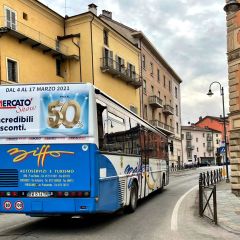 Pubblicità dinamica autobus Provincia di Cuneo