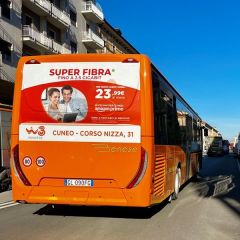 Pubblicità dinamica autobus Cuneo