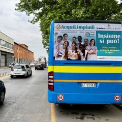 Pubblicità dinamica autobus Provincia di Alessandria