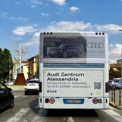 Pubblicità dinamica autobus Provincia di Alessandria