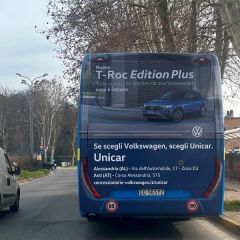 Pubblicità dinamica autobus Provincia di Alessandria