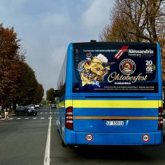 Pubblicità dinamica autobus Provincia di Alessandria
