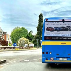 Pubblicità dinamica autobus Provincia di Alessandria