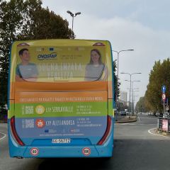Pubblicità dinamica autobus Provincia di Alessandria