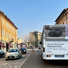 Pubblicità dinamica autobus Provincia di Alessandria