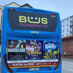 Pubblicità dinamica autobus Provincia di Asti