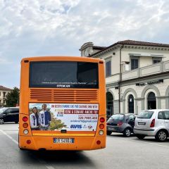 Pubblicità dinamica autobus Bra