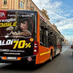 Pubblicità dinamica autobus  Cuneo