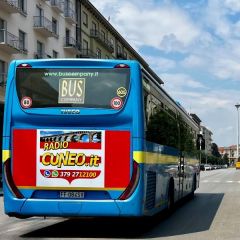 Pubblicità dinamica autobus Provincia di Cuneo