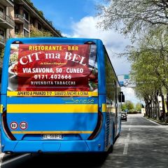Pubblicità dinamica autobus Provincia di Cuneo