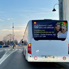 Pubblicità dinamica autobus Cuneo