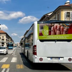 Pubblicità dinamica autobus Cuneo