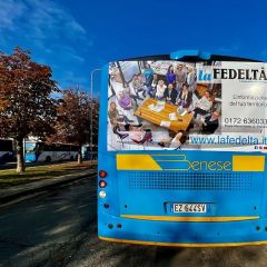Pubblicità dinamica autobus Provincia di Cuneo