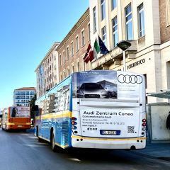 Pubblicità dinamica autobus Provincia di Cuneo