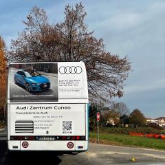 Pubblicità dinamica autobus Provincia di Cuneo