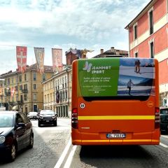 Pubblicità dinamica autobus Mondovì