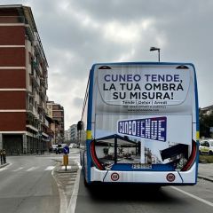 Pubblicità dinamica autobus Provincia di Cuneo