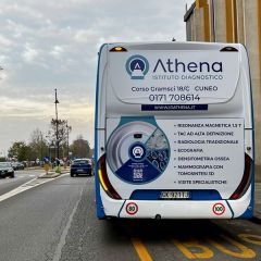 Pubblicità dinamica autobus Provincia di Cuneo