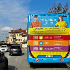 Pubblicità dinamica autobus Provincia di Cuneo