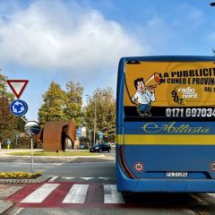 Pubblicità dinamica autobus Provincia di Cuneo