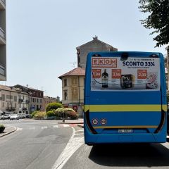 Pubblicità dinamica autobus Provincia di Alessandria