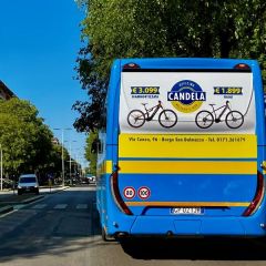 Pubblicità dinamica autobus Provincia di Cuneo
