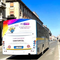 Pubblicità dinamica autobus Provincia di Cuneo